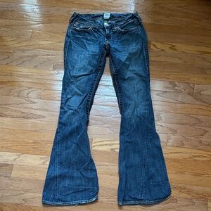 True Religion Dark Blue Flare Jeans